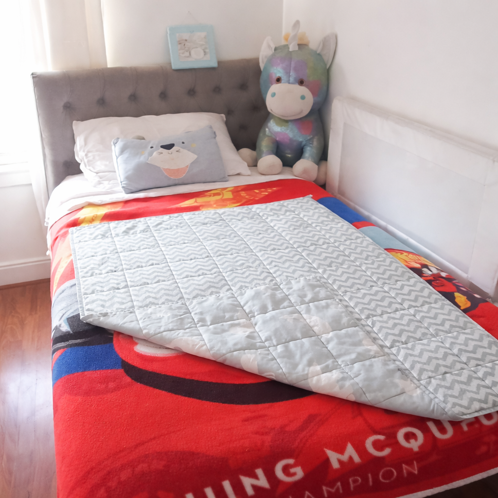 Manta con peso para niños Hugging — abrazo profundo para calma y mejor descanso